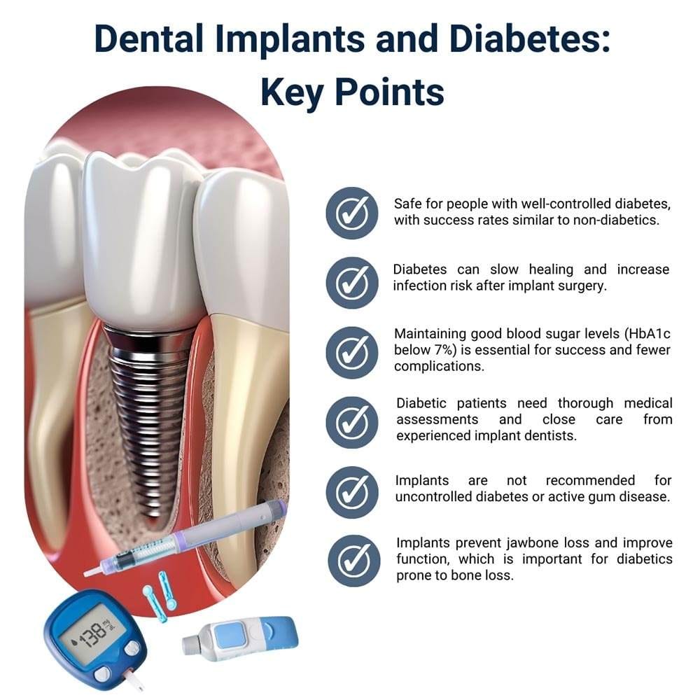 Dental Implants and Diabetes Key Points